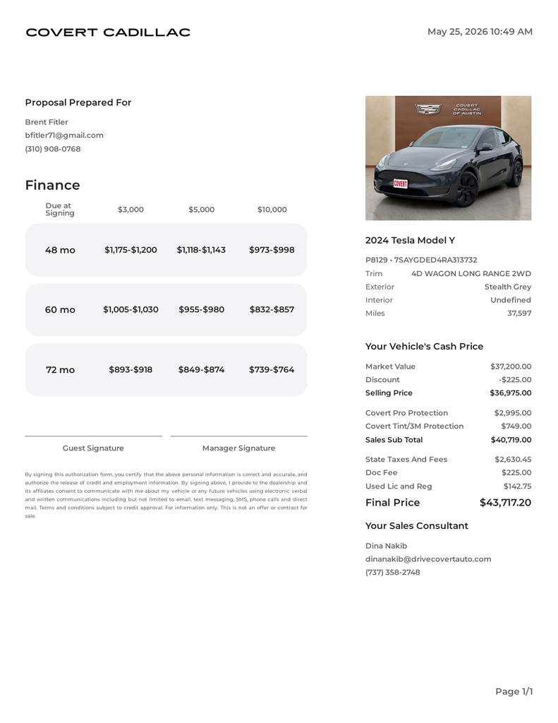 2020 Tesla Model Y Long Range