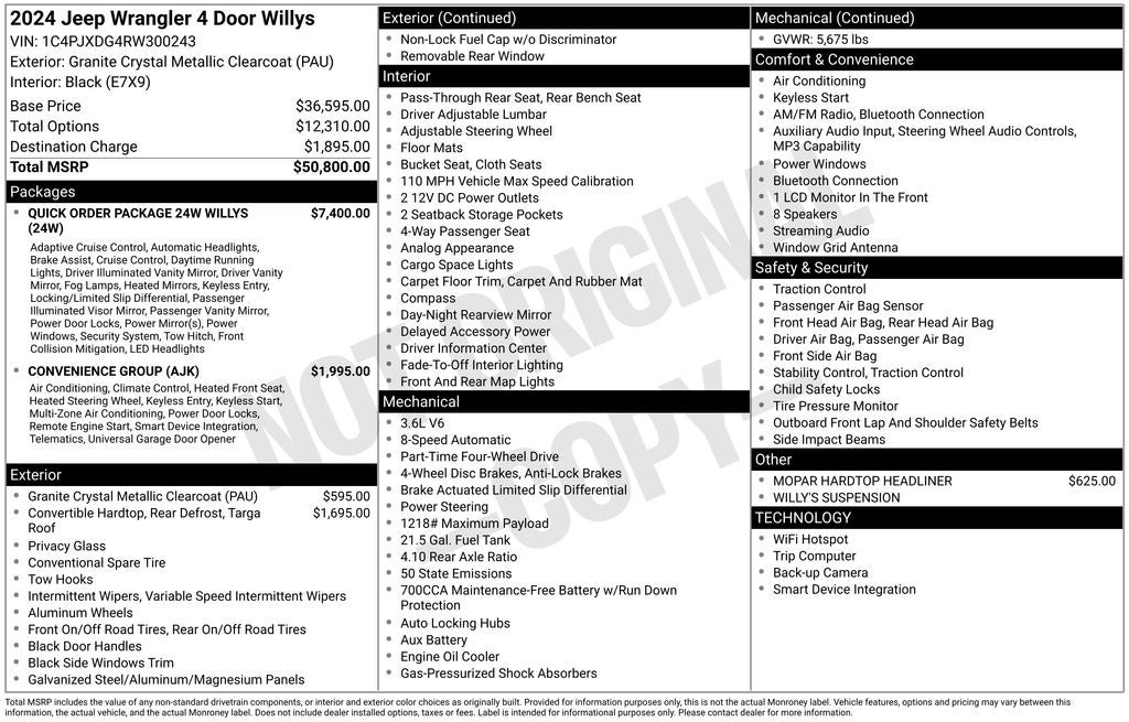 2024 Jeep Wrangler Willys