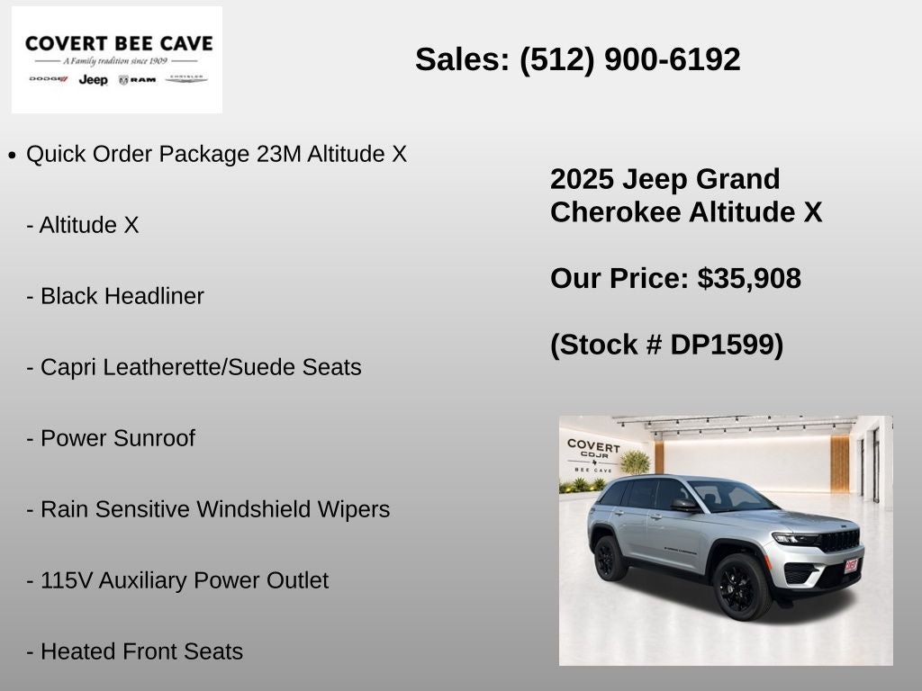 2025 Jeep Grand Cherokee Altitude X
