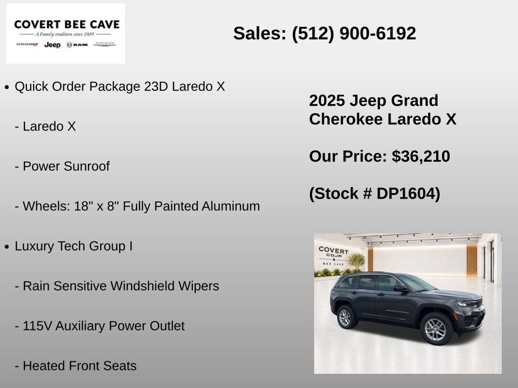 2025 Jeep Grand Cherokee Laredo X