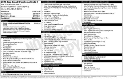 2025 Jeep Grand Cherokee Altitude X AEV