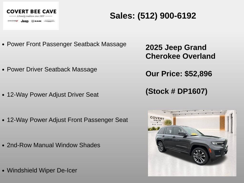2025 Jeep Grand Cherokee Overland