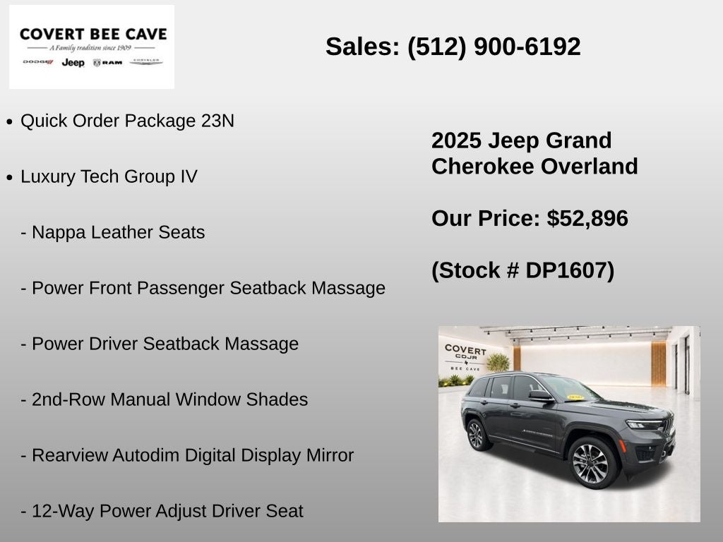 2025 Jeep Grand Cherokee Overland