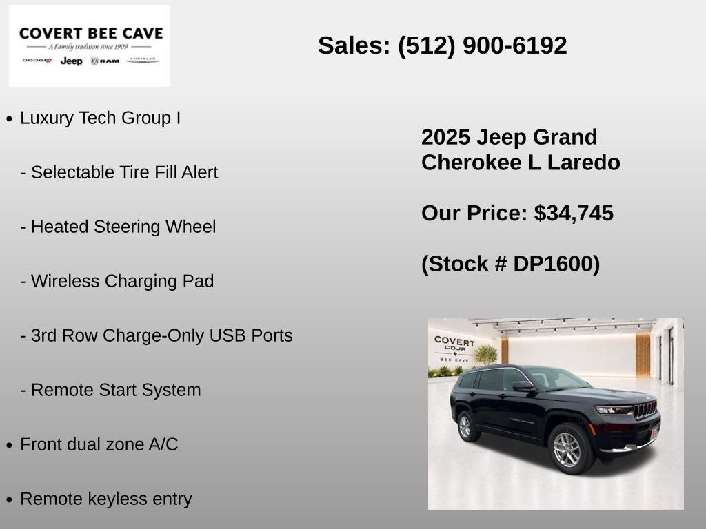 2025 Jeep Grand Cherokee L Laredo