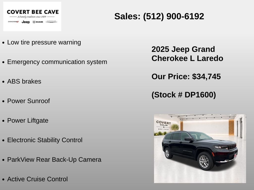 2025 Jeep Grand Cherokee L Laredo