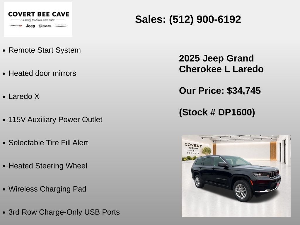 2025 Jeep Grand Cherokee L Laredo