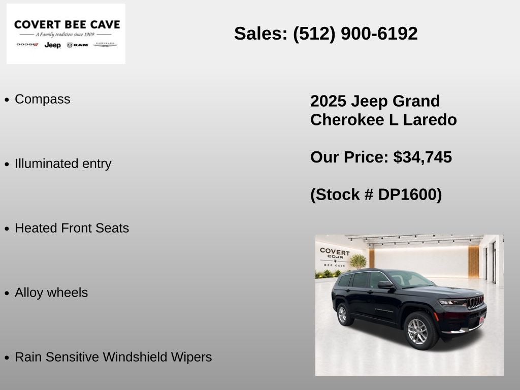 2025 Jeep Grand Cherokee L Laredo