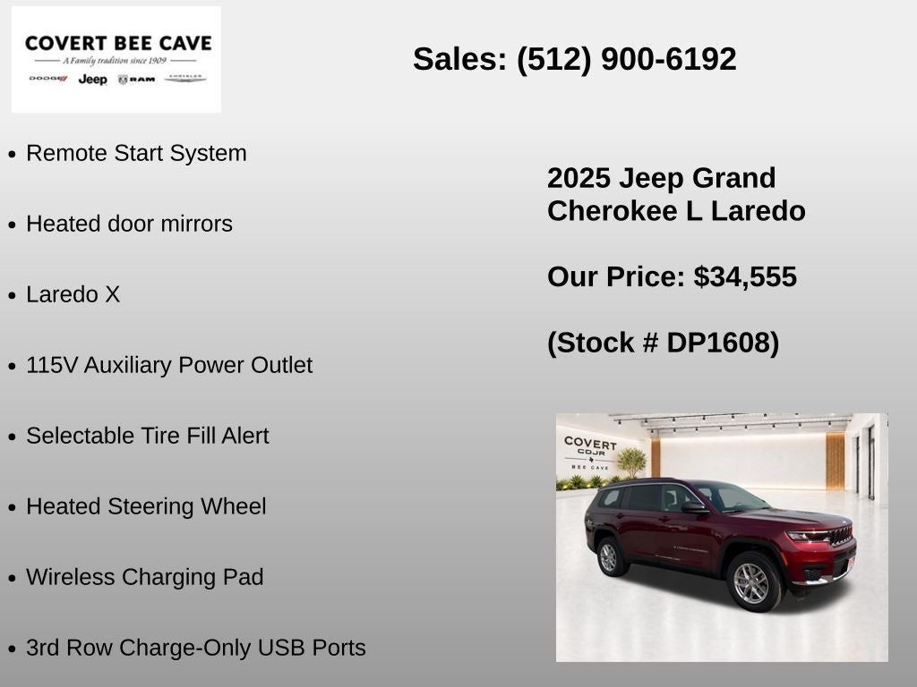 2025 Jeep Grand Cherokee L Laredo