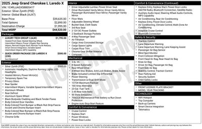 2025 Jeep Grand Cherokee L Laredo