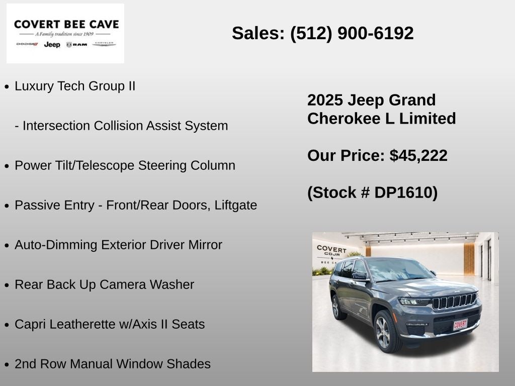 2025 Jeep Grand Cherokee L Limited