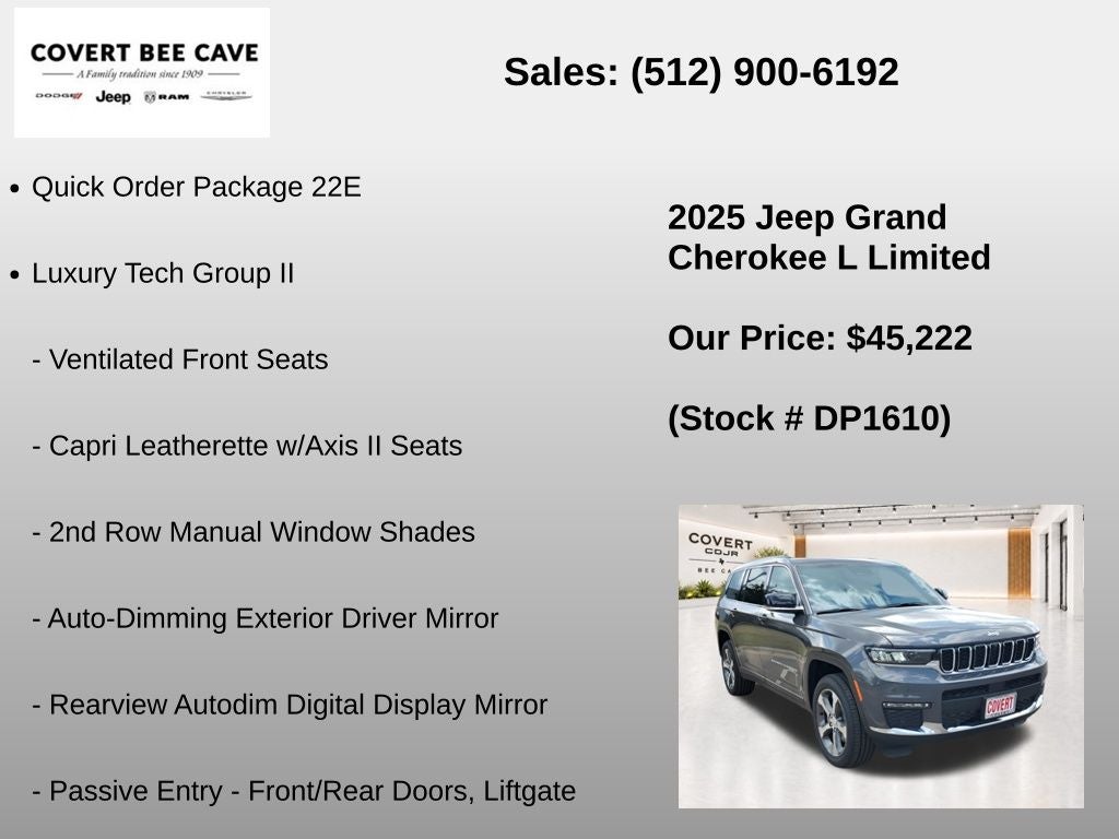 2025 Jeep Grand Cherokee L Limited