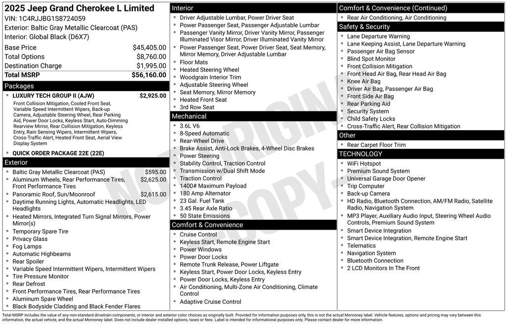 2025 Jeep Grand Cherokee L Limited