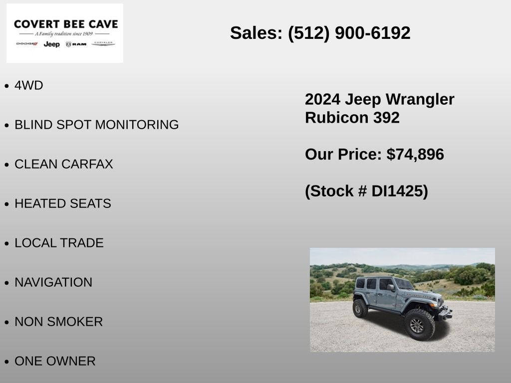 2024 Jeep Wrangler Rubicon 392