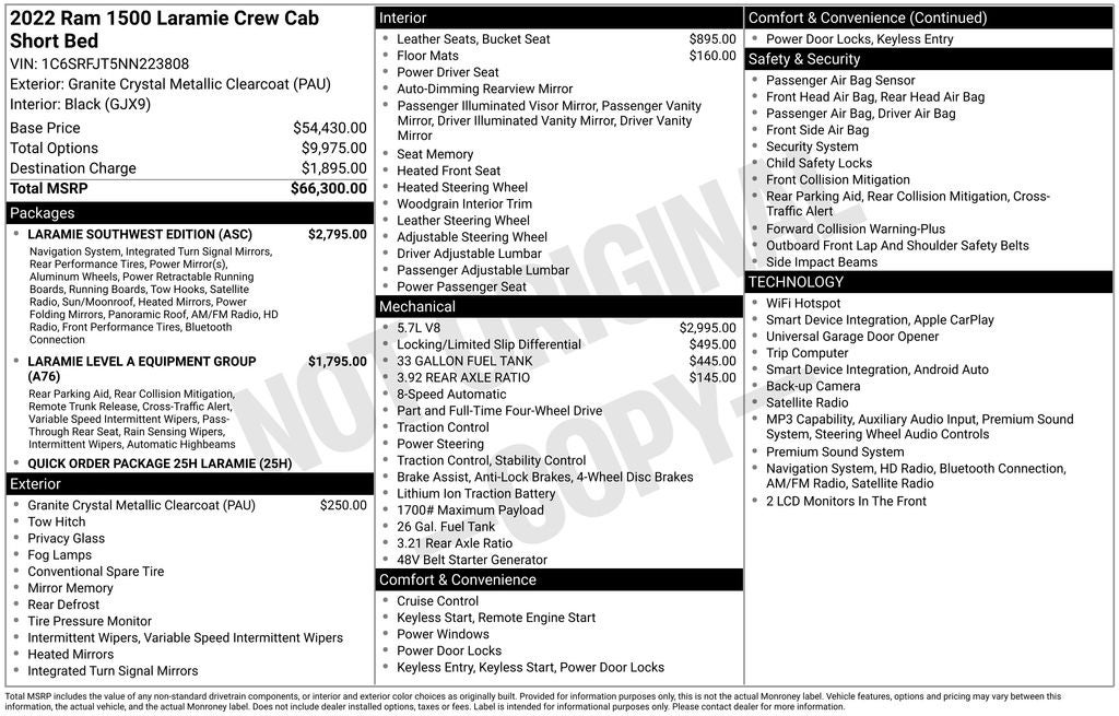 2022 RAM 1500 Laramie