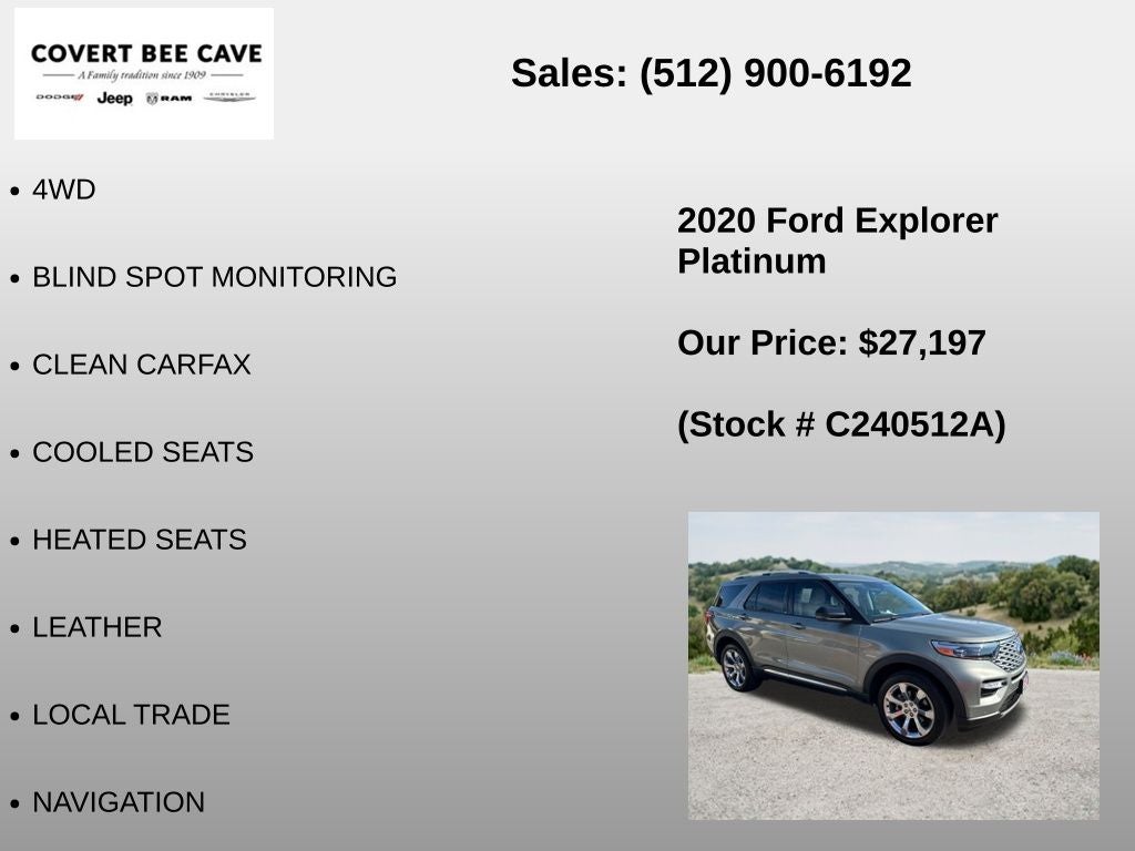2020 Ford Explorer Platinum