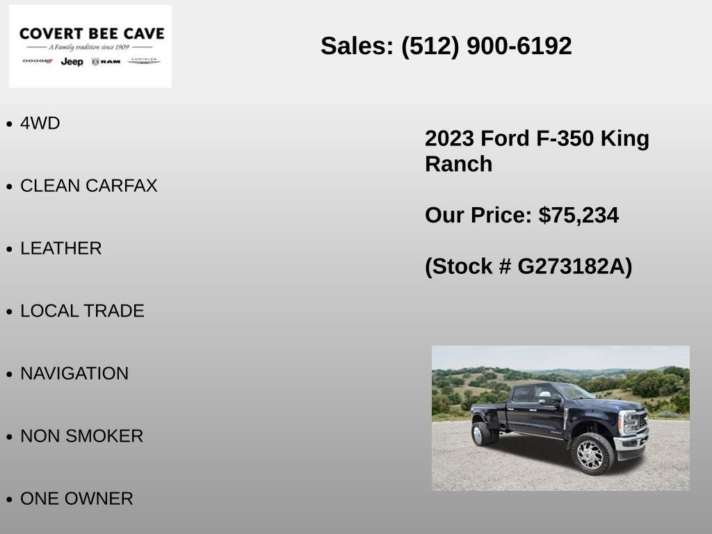 2023 Ford F-350SD King Ranch