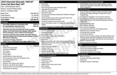 2025 Chevrolet Silverado 1500 WT