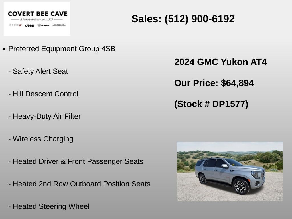 2024 GMC Yukon AT4