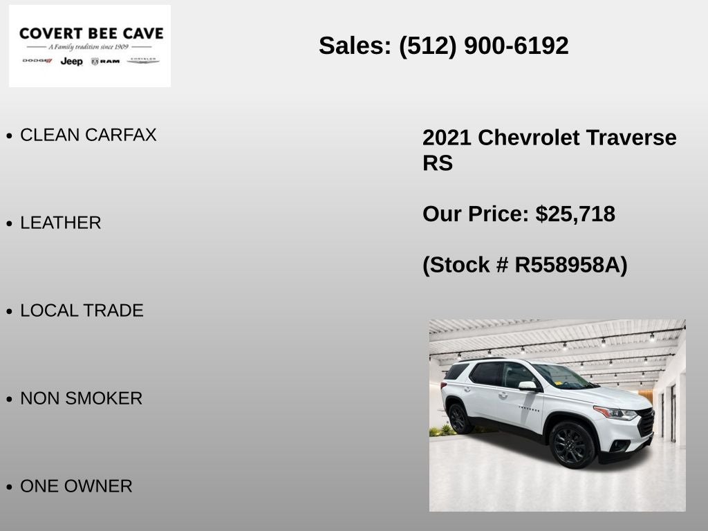 2021 Chevrolet Traverse RS