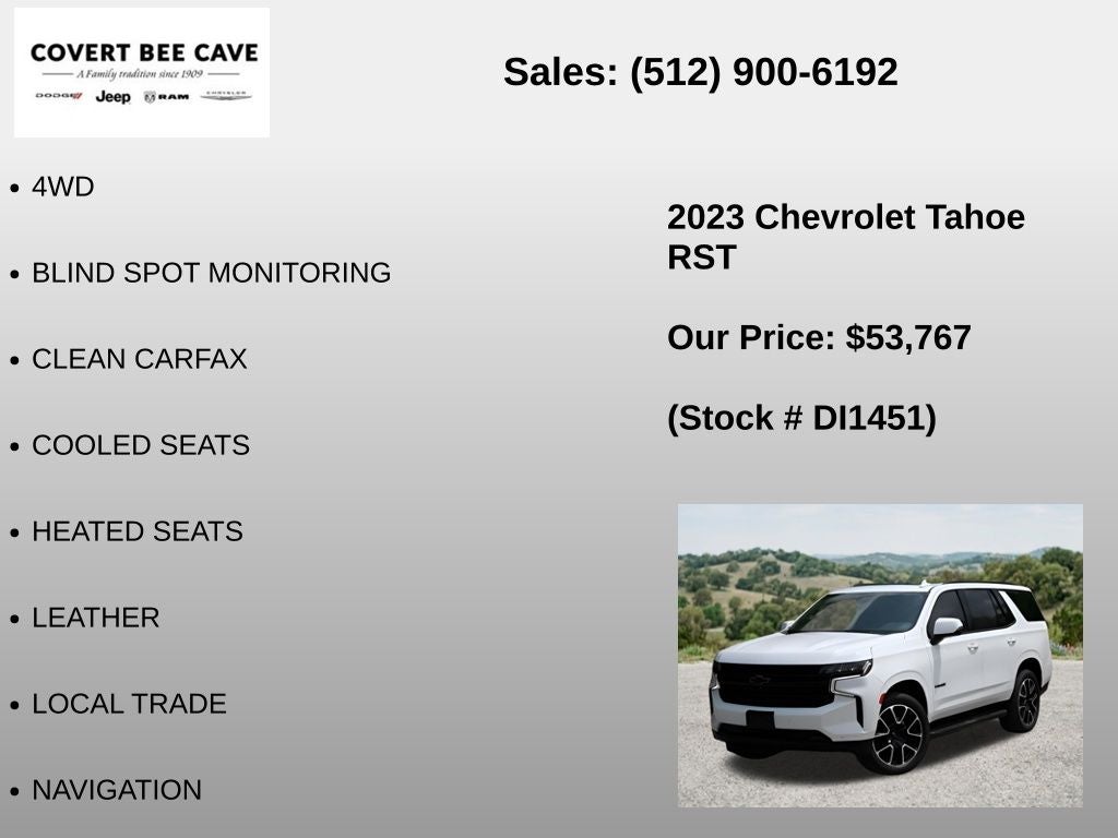 2023 Chevrolet Tahoe RST