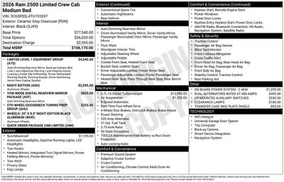2026 RAM 2500 Limited