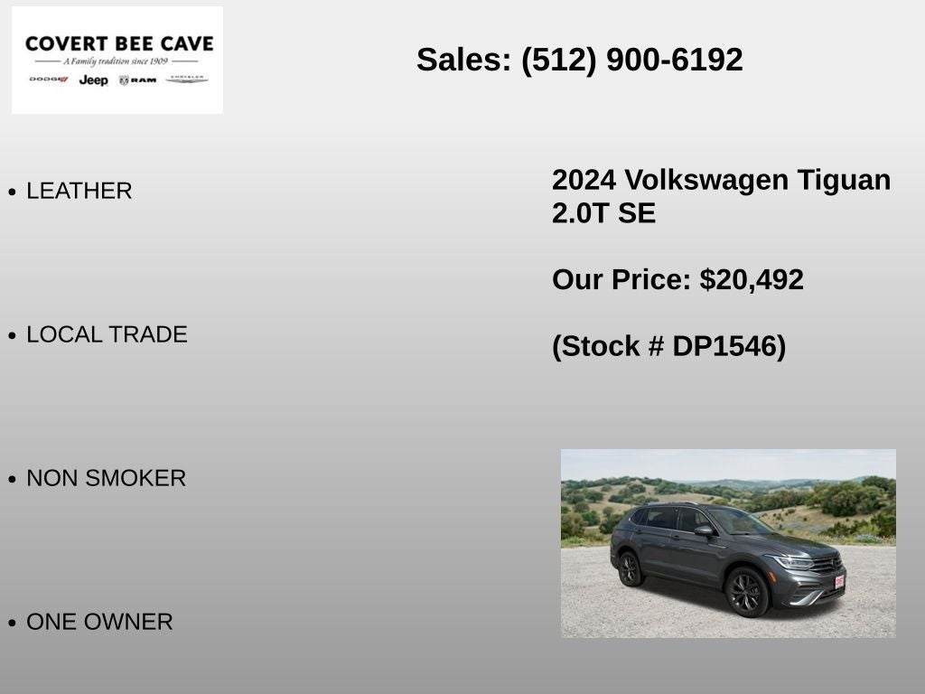2024 Volkswagen Tiguan 2.0T SE