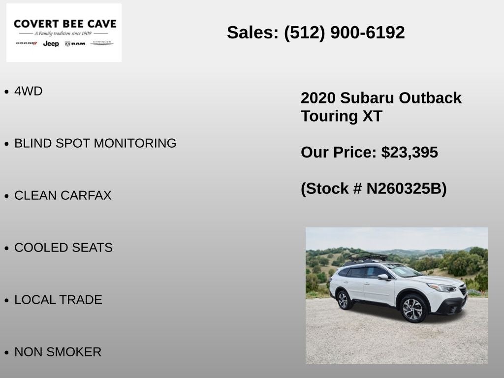 2020 Subaru Outback Touring XT
