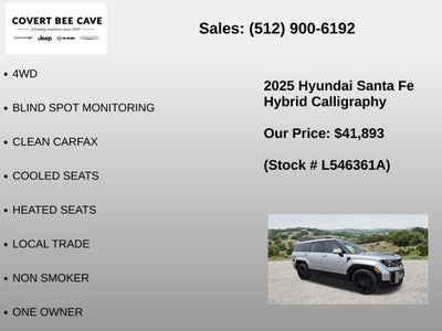 2025 Hyundai Santa Fe Hybrid Calligraphy