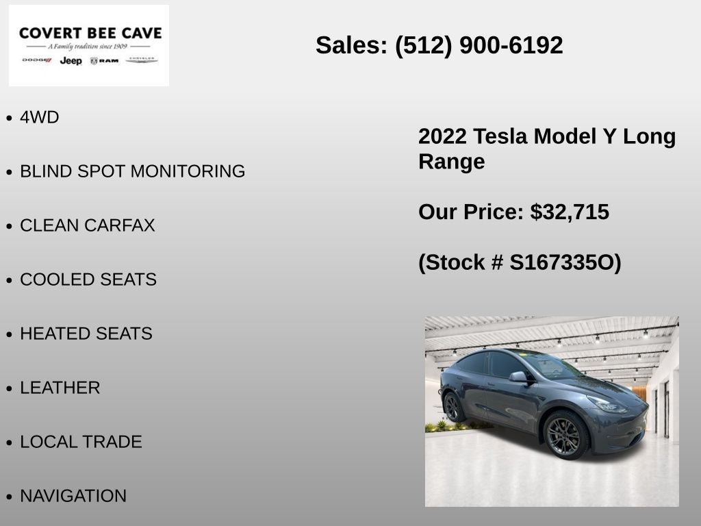 2022 Tesla Model Y Long Range