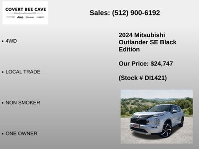2024 Mitsubishi Outlander SE Black Edition