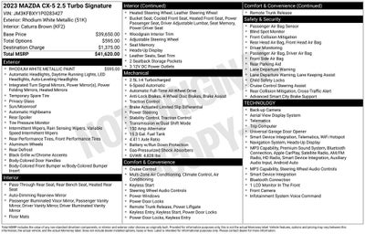 2023 Mazda Mazda CX-5 2.5 Turbo Signature