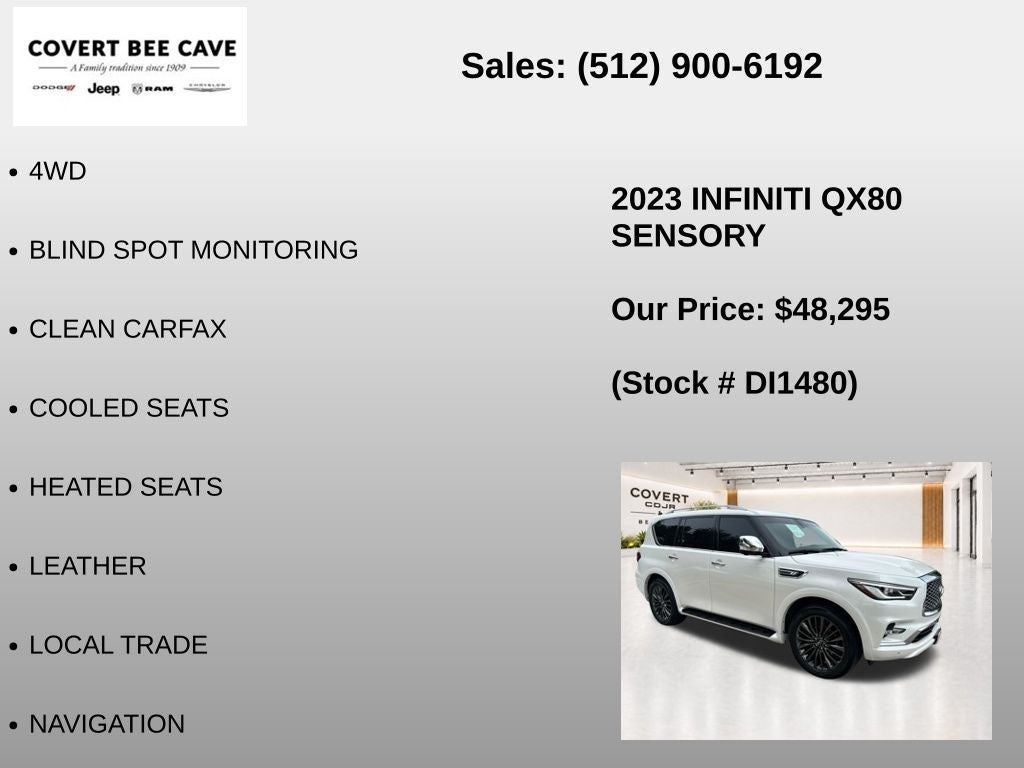 2023 INFINITI QX80 Sensory