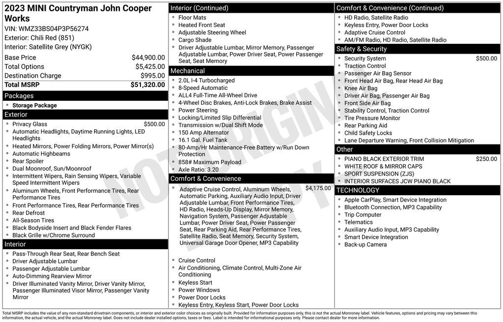 2023 MINI John Cooper Works Countryman Base