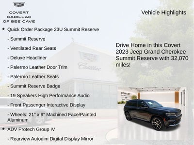 2023 Jeep Grand Cherokee Summit Reserve