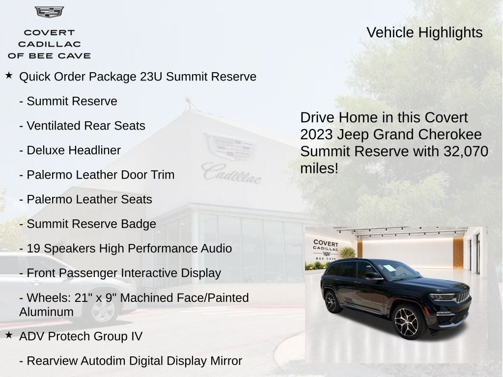2023 Jeep Grand Cherokee Summit Reserve