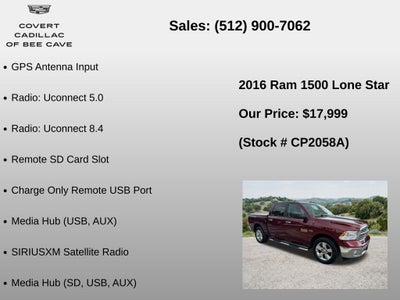 2016 RAM 1500 Lone Star