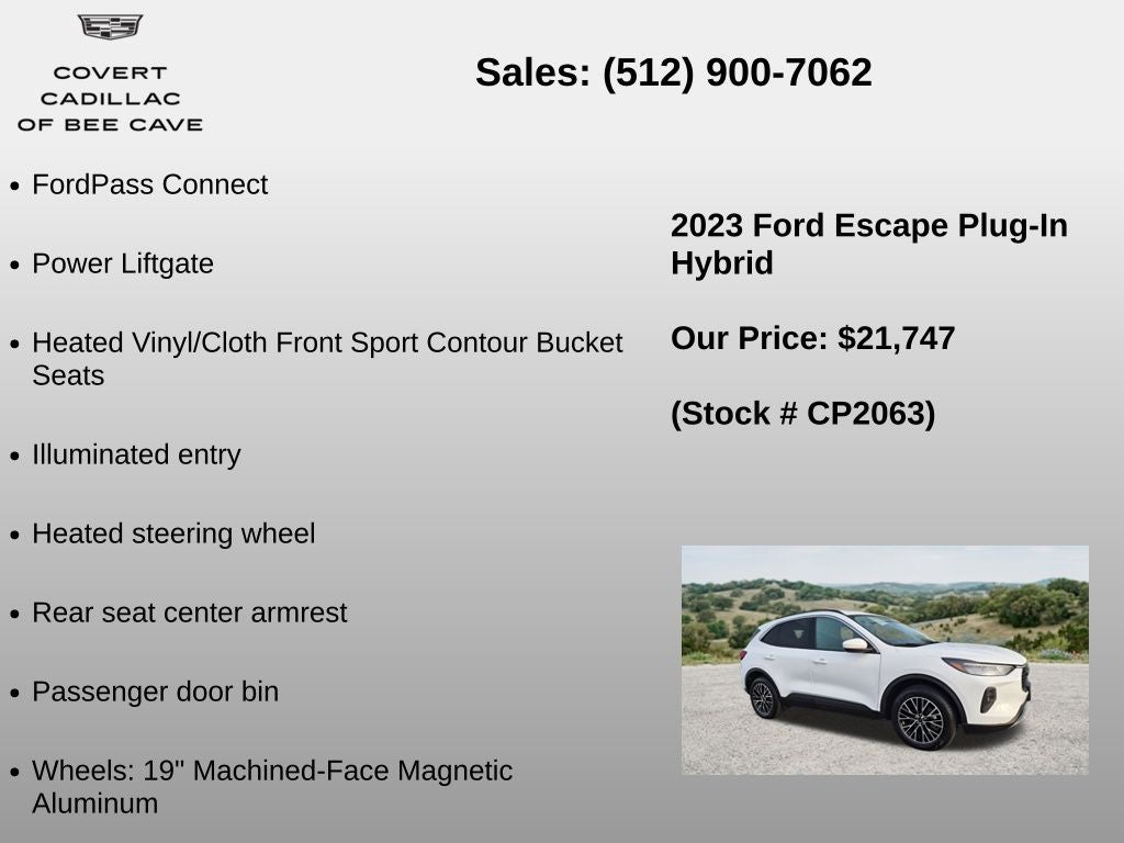 2023 Ford Escape Plug-In Hybrid Base