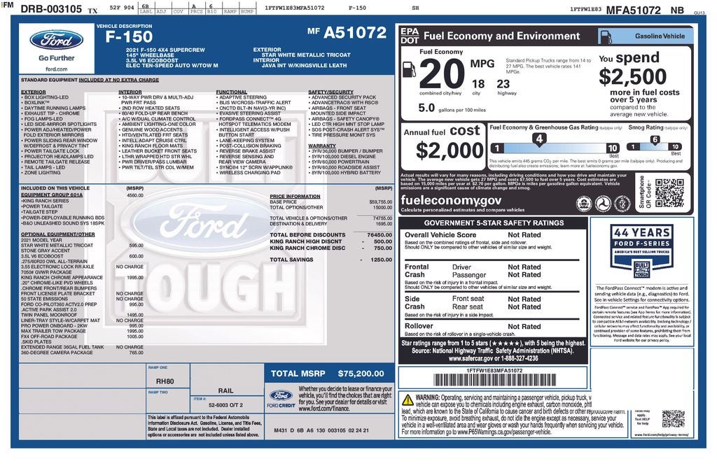 2021 Ford F-150 King Ranch