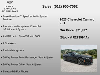 2023 Chevrolet Camaro ZL1