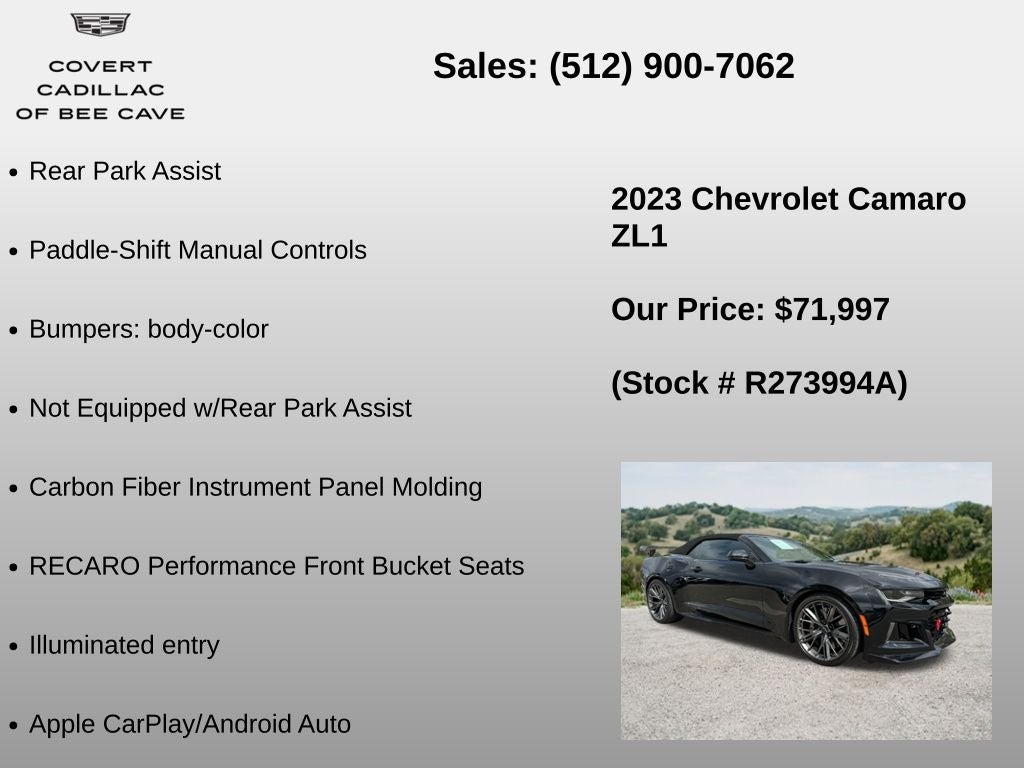 2023 Chevrolet Camaro ZL1