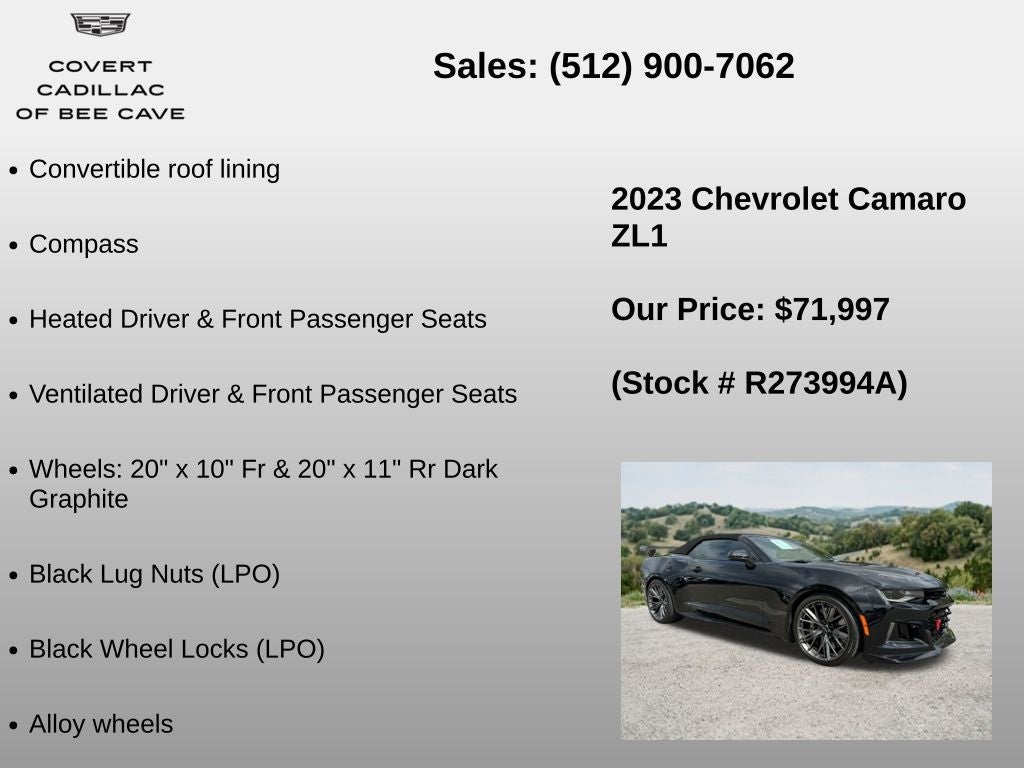 2023 Chevrolet Camaro ZL1