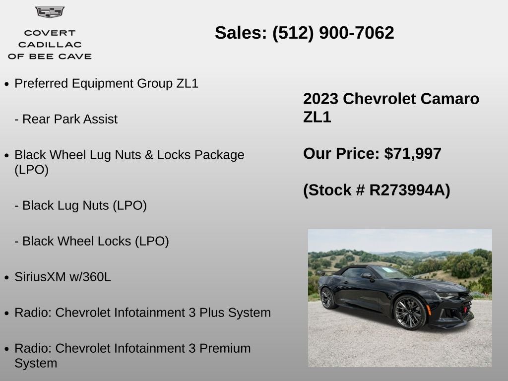 2023 Chevrolet Camaro ZL1