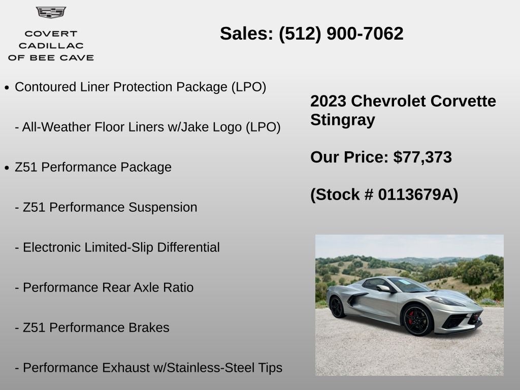 2023 Chevrolet Corvette Stingray 2LT
