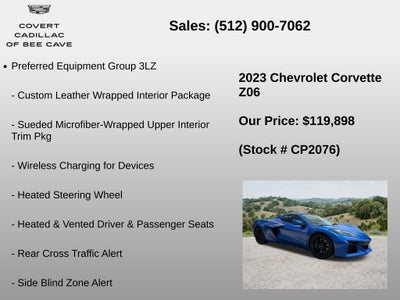 2023 Chevrolet Corvette Z06 3LZ