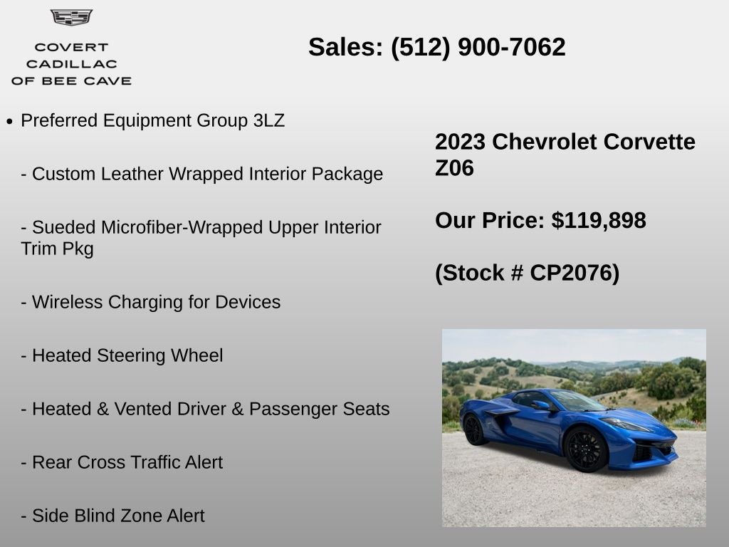 2023 Chevrolet Corvette Z06 3LZ