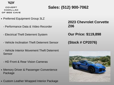 2023 Chevrolet Corvette Z06 3LZ