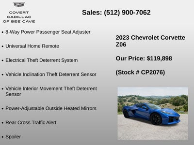 2023 Chevrolet Corvette Z06 3LZ