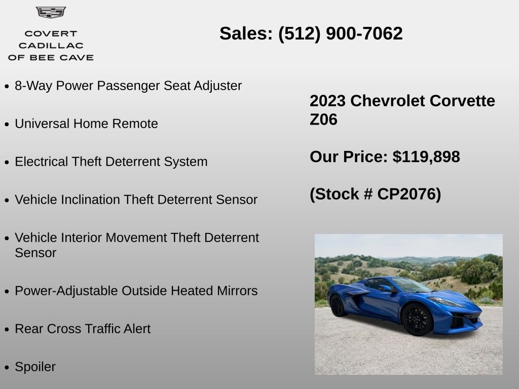 2023 Chevrolet Corvette Z06 3LZ