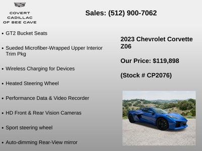 2023 Chevrolet Corvette Z06 3LZ