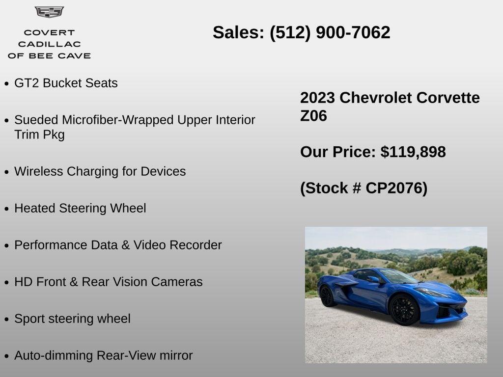 2023 Chevrolet Corvette Z06 3LZ
